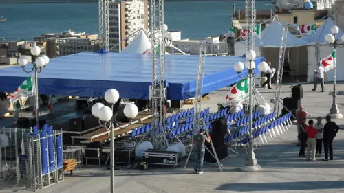 Tensostrutture a vela e tendoni per feste ed eventi